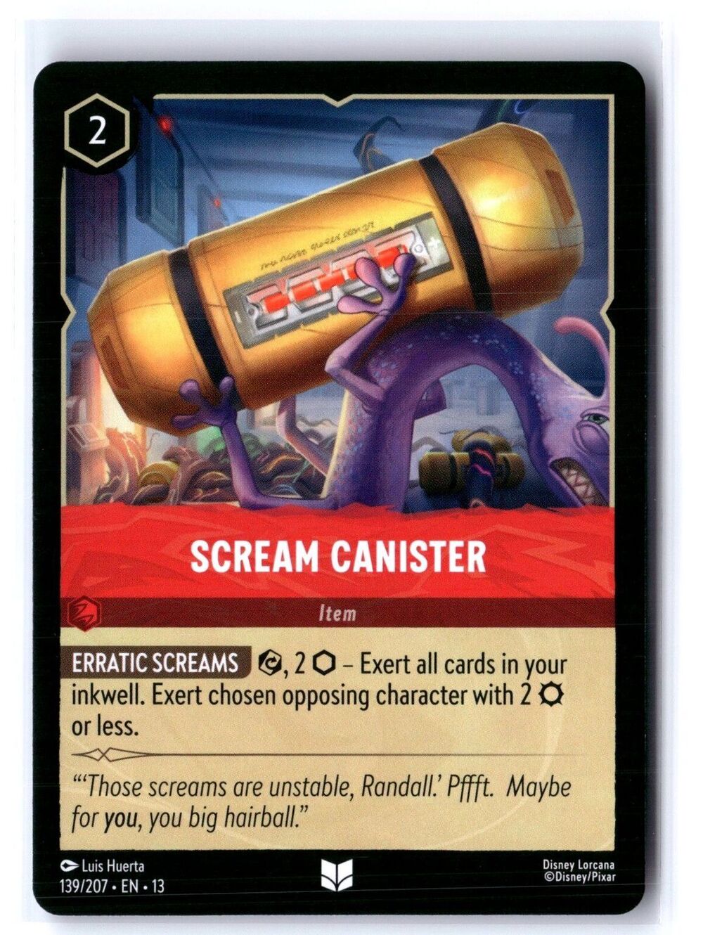 Scream Canister Uncommon Attack of the Vine! 139/207 NM